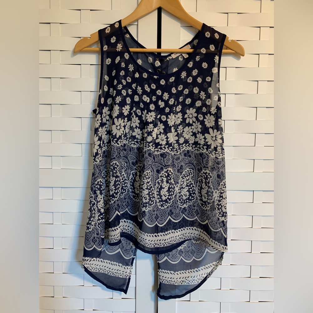 🌀 BLU PEPPER FLORAL BLOUSE 🌀